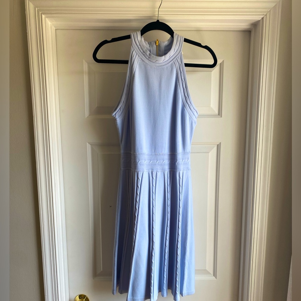 Eliza J Light Blue knit Sleeveless Dress